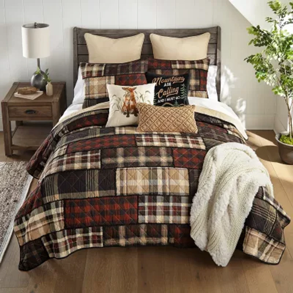 Donna Sharp Lj Plaid Hypoallergenic Quilt Set