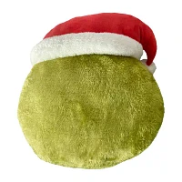 Mean Green Grinch Square Throw Pillow