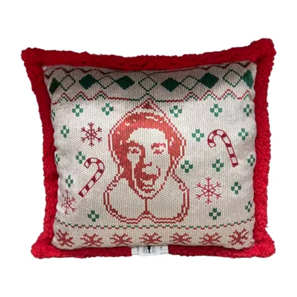 Omg I Know Santa Elf Square Throw Pillow