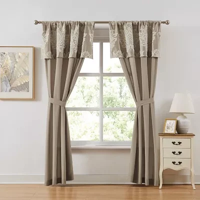 Stratford Park Thess Light-Filtering Rod Pocket Set of 2 Curtain Panel