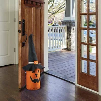 Glitzhome 24"Jack-O-Lantern Doorstop Decor Of Halloween Porch Sign