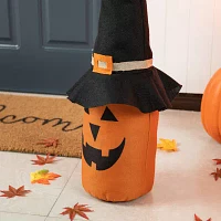 Glitzhome 24"Jack-O-Lantern Doorstop Decor Of Halloween Porch Sign