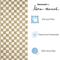 Liora Manne Savannah Checked Hand Tufted Rectangular Area Rug
