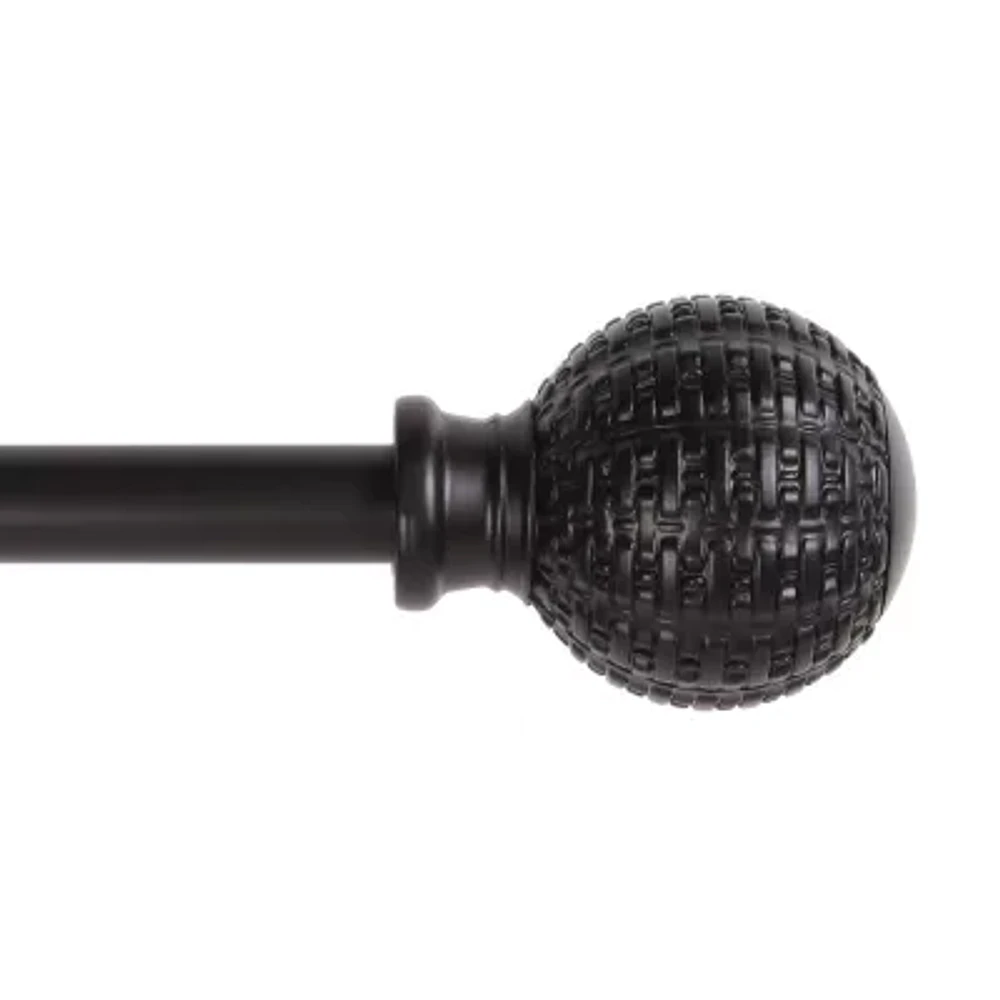 Kenney Woven Ball 5/8 Adjustable Curtain Rod