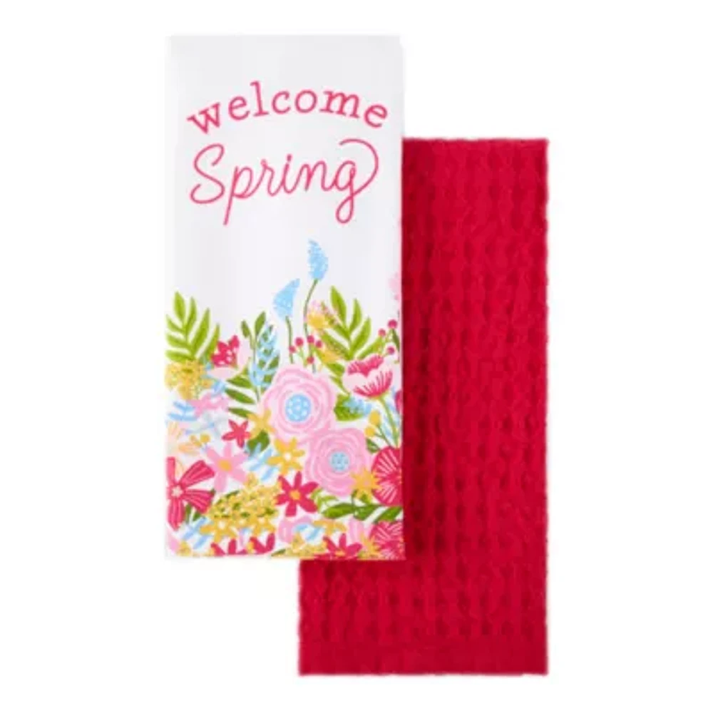 Layerings Welcome Spring 2-pc. Kitchen Towel