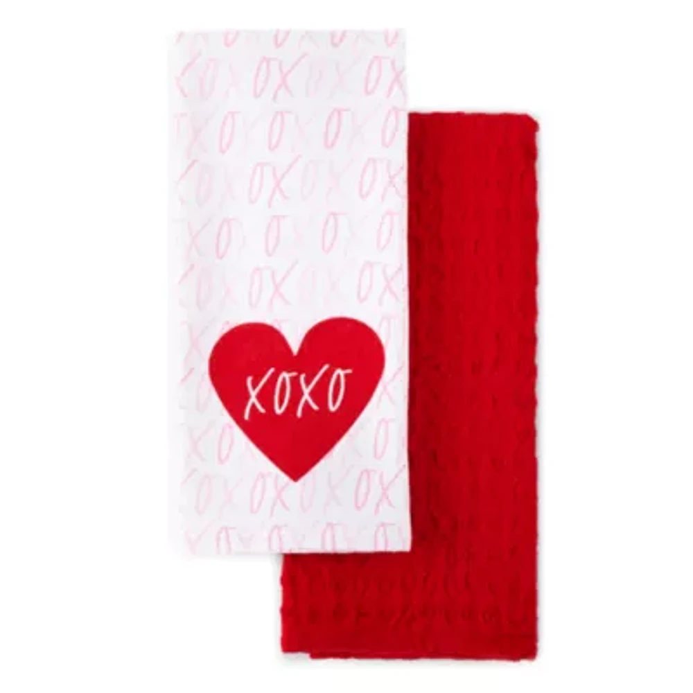 Layerings XOXO 2-pc. Kitchen Towel Set