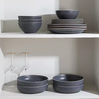 Stone + Lain Lauren 32-pc. Stoneware Dinnerware Set