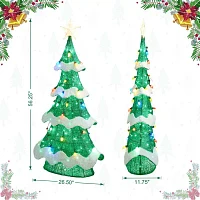 Glitzhome 56.25" Lighted Mesh Tree Christmas Yard Art