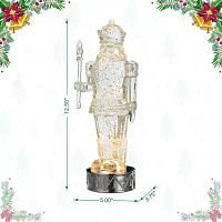 Glitzhome 12.5" Nutcracker SnowGlobes