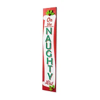 Glitzhome 42" Double Sided Wood Christmas Porch Sign