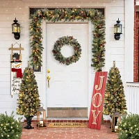 Glitzhome 42" Wooden Joy Christmas Porch Sign