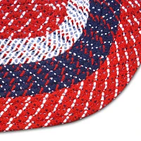 Better Trends Country Stripe Braided 3 Pc Oval Rug Set