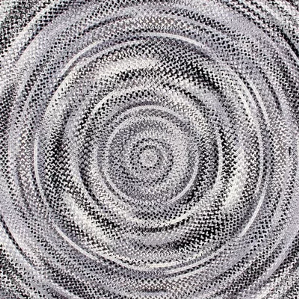 Better Trends Ombre Chenille Stripe Braided 5' X 7' Oval Area Rug