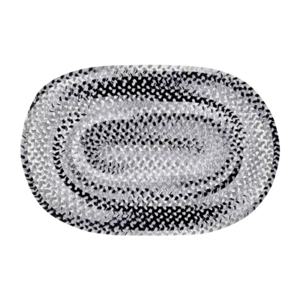 Better Trends Ombre Chenille Stripe Braided 8' X 10' Oval Area Rug