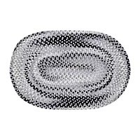 Better Trends Ombre Chenille Stripe Braided 8' X 10' Oval Area Rug