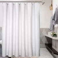 Awesome Home™ Poly Waterproof Striped Shower Curtain