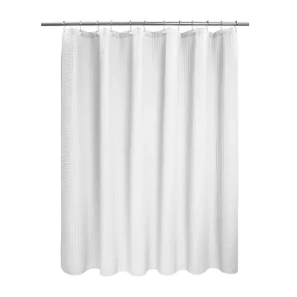 Awesome Home™ Spa Cotton Blend Waffle Shower Curtain