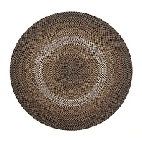 Better Trends Woodbridge Stripe Braided 5'5" X 8'5" Oval Area Rug