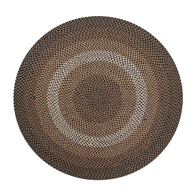 Better Trends Woodbridge Stripe Braided 6' X Round Area Rug