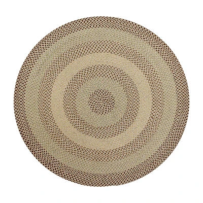 Better Trends Woodbridge Stripe Braided 6' X Round Area Rug