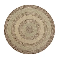 Better Trends Woodbridge Stripe Braided 6' X Round Area Rug