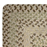 Better Trends Woodbridge Stripe Braided 6' X Round Area Rug
