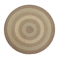 Better Trends Woodbridge Stripe Braided 6' X Round Area Rug