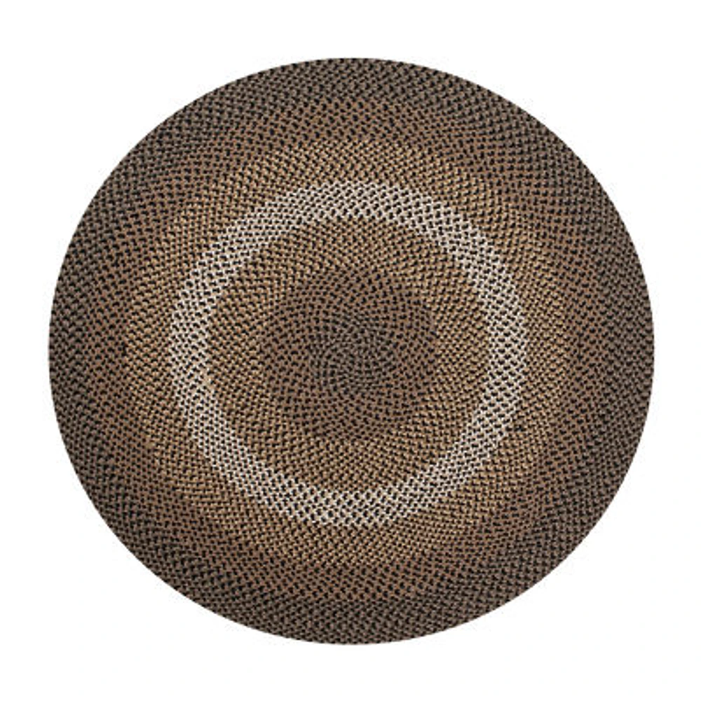 Better Trends Woodbridge Stripe Braided 7'4" X 9'4" Oval Area Rug