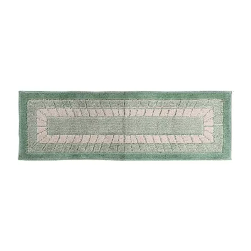 Better Trends Radiance Geometric 2' X 5' Rectangular Runner Kitchen Mat