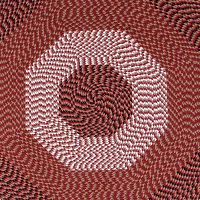 Better Trends Alpine Stripe Braided 4 X Octagonal Accent Rug