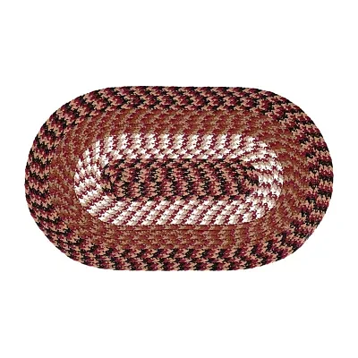 Better Trends Alpine Stripe Braided 4 X 6 Oval Area Rug