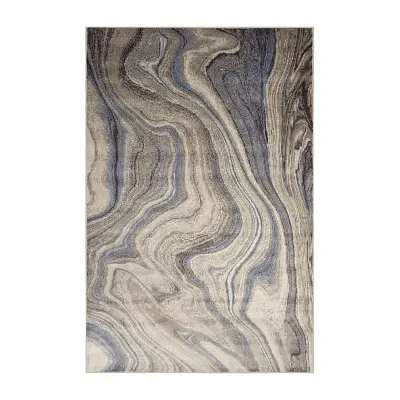 Liora Manne Ariana Marble Abstract Rectangular Area Rug