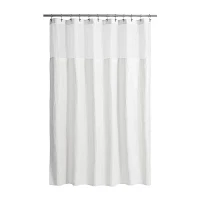 Awesome Home™ Polyester Waffle Snap In Liner Shower Curtain Set