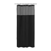 Awesome Home™ Polyester Waffle Snap Liner Shower Curtain Set