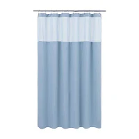 Awesome Home™ Polyester Waffle Snap Liner Shower Curtain Set