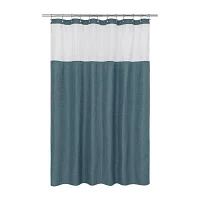 Awesome Home™ Polyester Waffle Snap Liner Shower Curtain Set