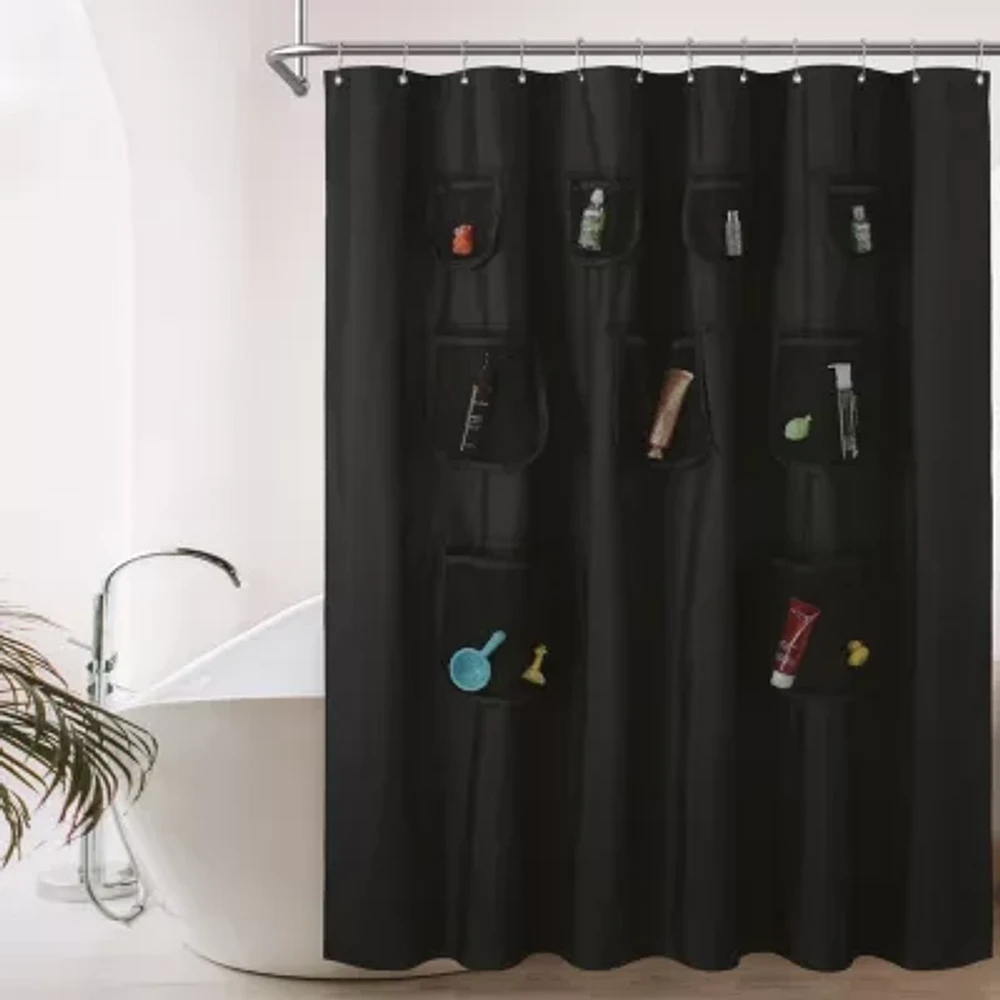 Awesome Home™ With Mesh Pockets Shower Curtain