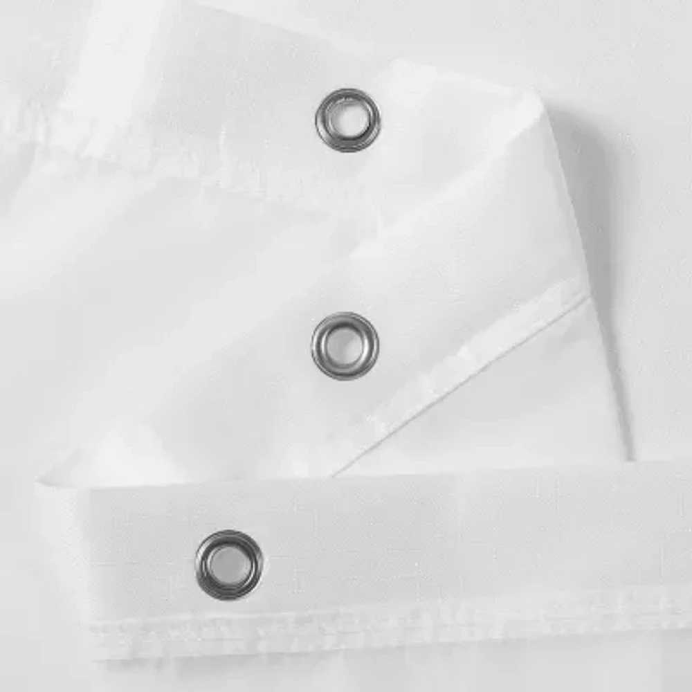 Awesome Home™ Waterproof  Poly Snap Liner Shower Curtain Set