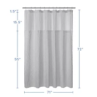 Awesome Home™ Starburst Snap Liner Hooks Shower Curtain Sets