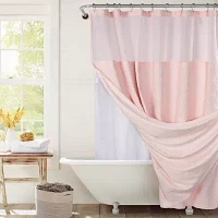 Awesome Home™ Starburst Snap In Liner Hooks Set Shower Curtain Set