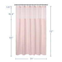 Awesome Home™ Starburst Snap In Liner Hooks Set Shower Curtain Set