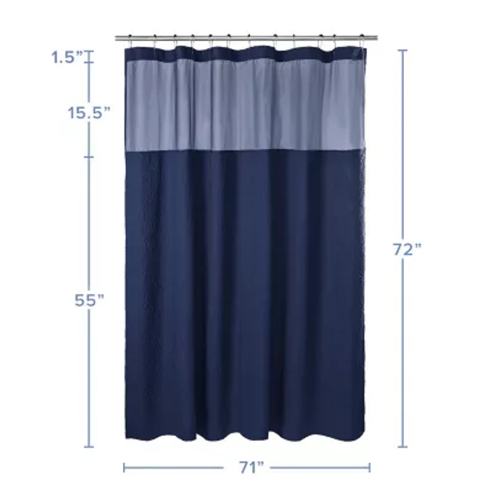 Awesome Home™ Starburst Snap Liner Hooks Shower Curtain Set