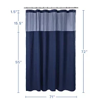 Awesome Home™ Starburst Snap Liner Hooks Shower Curtain Set