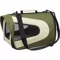 The Pet Life Airline Approved Folding Zippered Sporty Mesh Carrier