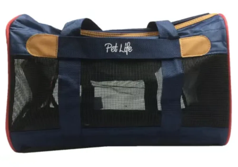 The Pet Life Airline Approved Aero-Zoom Lightweight Wire Framed Collapsible Pet Carrier