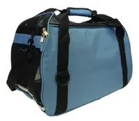 Pet Life Airline Approved Folding Zippered Casual Pet Carrier - Medium