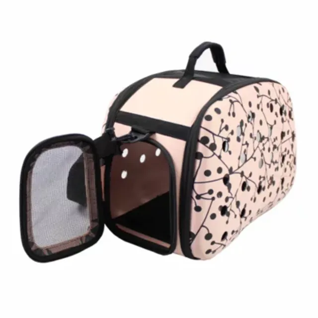 Pet Life Airline Approved Phenom-Air Collapsible Pet Carrier Black-L