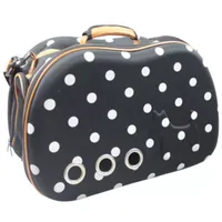 The Pet Life Fashion Dotted Venta-Shell Perforated Collapsible Military Grade Designer Pet Carrier