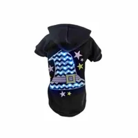 The Pet Life LED Lighting Magical Hat Hooded Sweater Costume