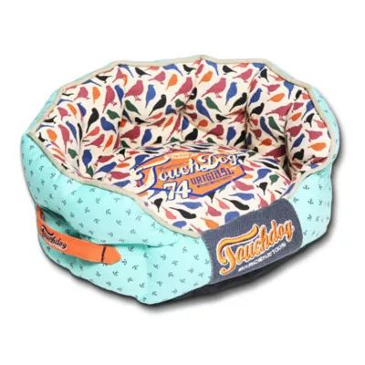 The Pet Life Touchdog Rounded Premium Designer Pet Bed